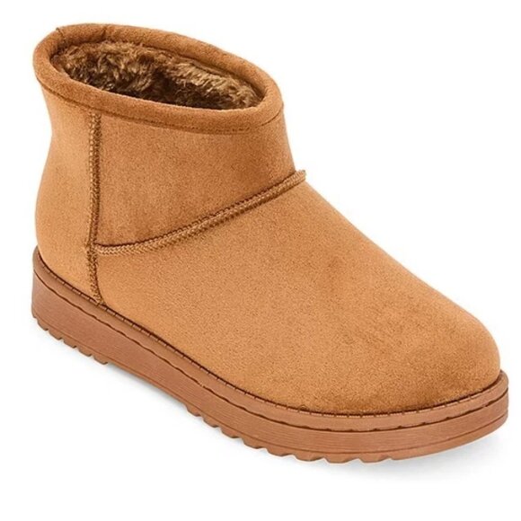 NWB Arizona Jean Co Womens Slater Flat Heel Winter Boots Brown Size 9 MSRP $60 - Picture 1 of 6